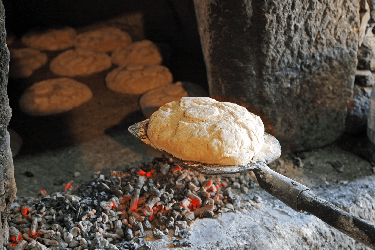 Produção de pão em Videmonte